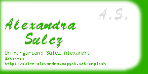 alexandra sulcz business card